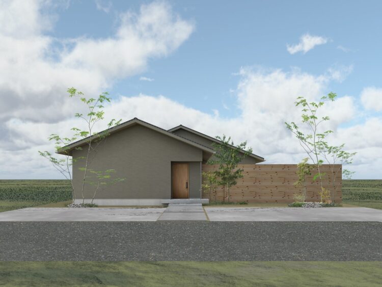 内にひらく平屋の住処 | 2026年9月完成予定